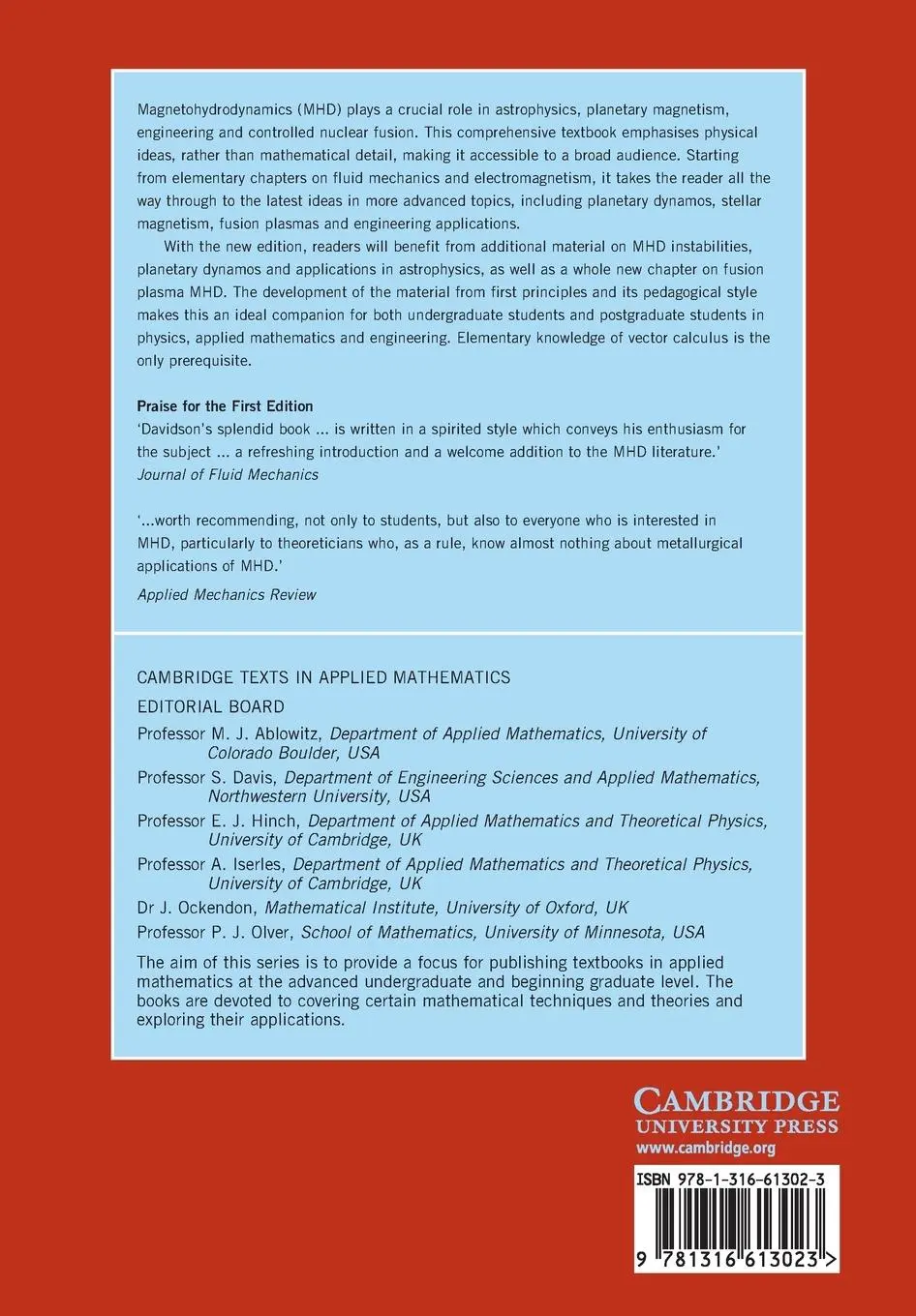 Rückseite: 9781316613023 | Introduction to Magnetohydrodynamics | P. A. Davidson | Taschenbuch
