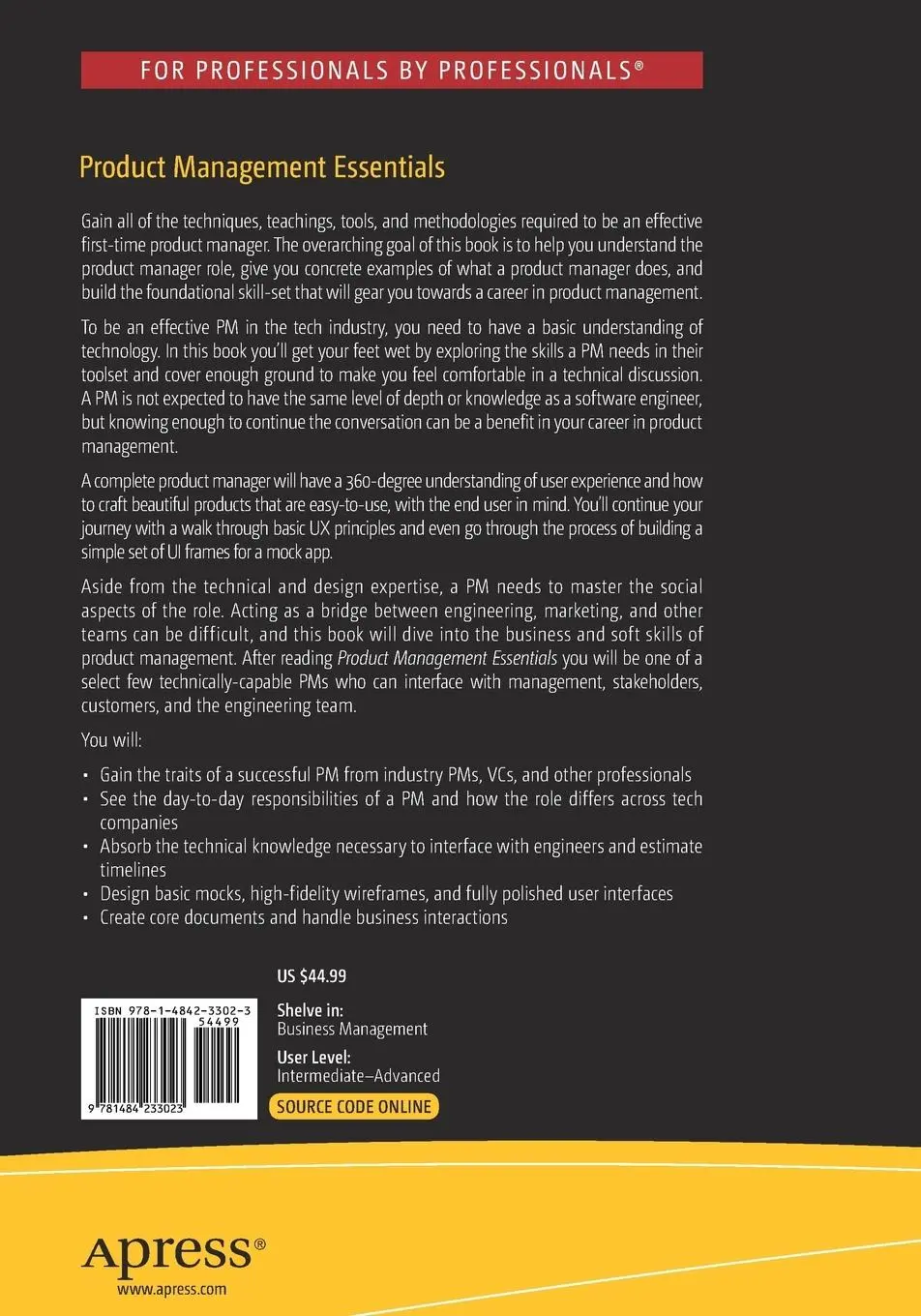 Rückseite: 9781484233023 | Product Management Essentials | Aswin Pranam | Taschenbuch | xxv