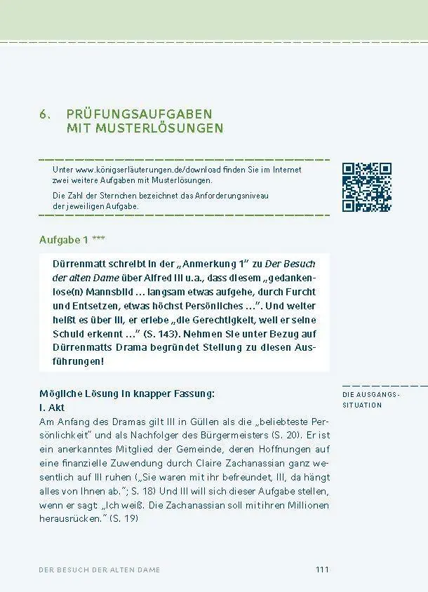 Bild: 9783129303023 | Der Besuch der alten Dame von Friedrich Dürrenmatt - Textanalyse...