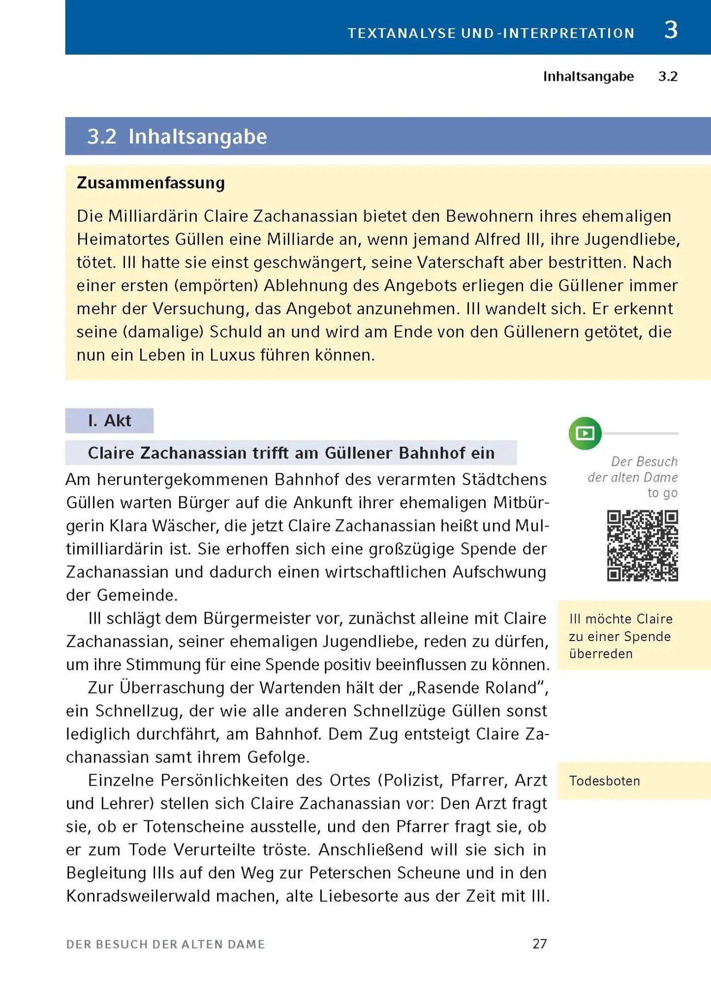Bild: 9783129303023 | Der Besuch der alten Dame von Friedrich Dürrenmatt - Textanalyse...