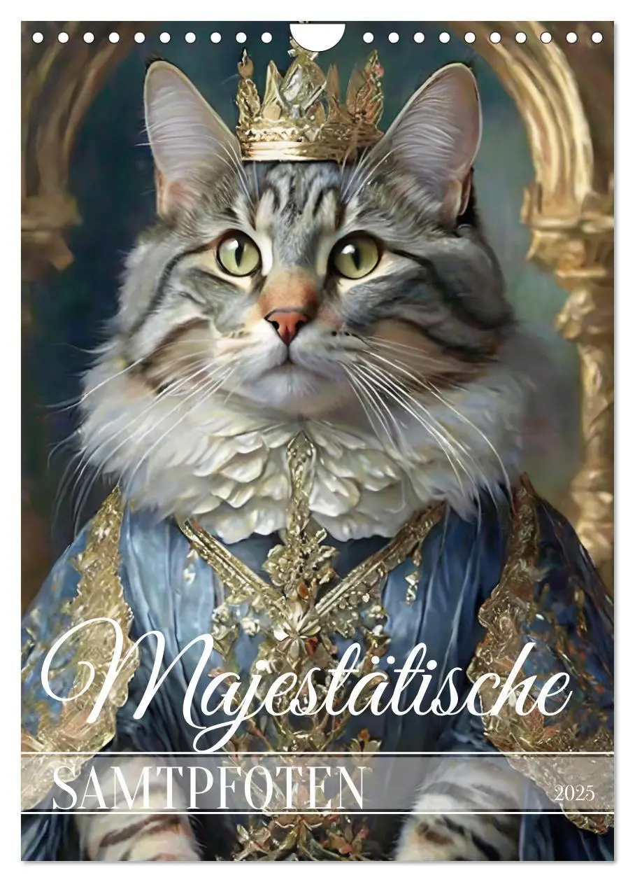 Cover: 9783383813023 | Majestätische Samtpfoten (Wandkalender 2025 DIN A4 hoch), CALVENDO...