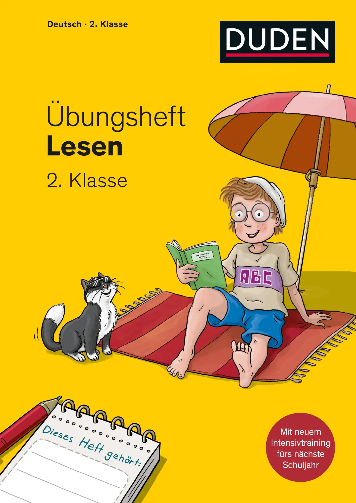 Cover: 9783411763023 | Übungsheft - Lesen 2.Klasse | Mit Stickern und Lernerfolgskarten