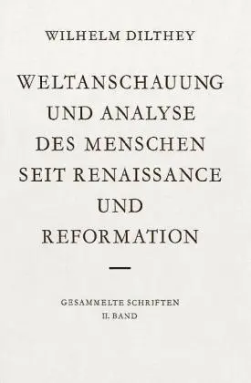 Cover: 9783525303023 | Weltanschauung und Analyse des Menschen seit Renaissance und...