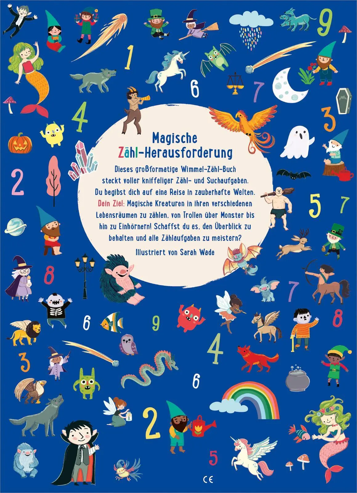 Rückseite: 9783845863023 | Die große Zauberwesen-Zählerei | Ein Wimmelbuch zum Suchen und Zählen