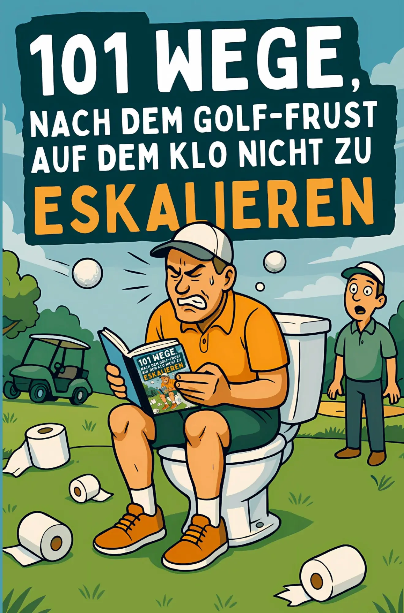 Cover: 9783903653023 | 101 Wege, nach dem Golf-Frust auf dem Klo nicht zu eskalieren - Das...