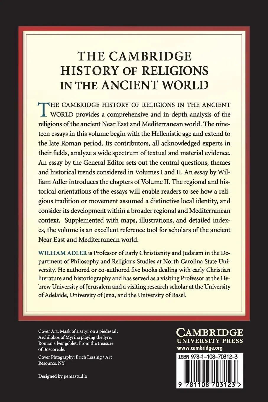Rückseite: 9781108703123 | The Cambridge History of Religions in the Ancient World | Taschenbuch