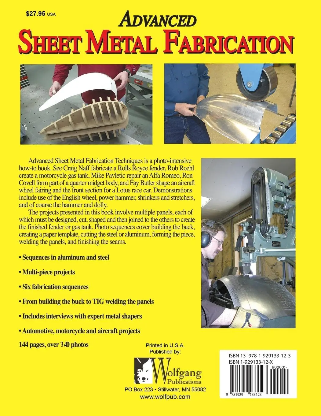 Rückseite: 9781929133123 | Advanced Sheet Metal Fabrication | Timothy Remus | Taschenbuch | 2014