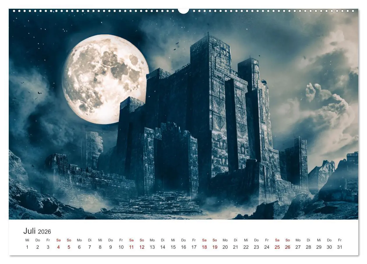 Bild: 9783457463123 | Das Reich der flüsternden Schatten (Wandkalender 2026 DIN A2 quer),...