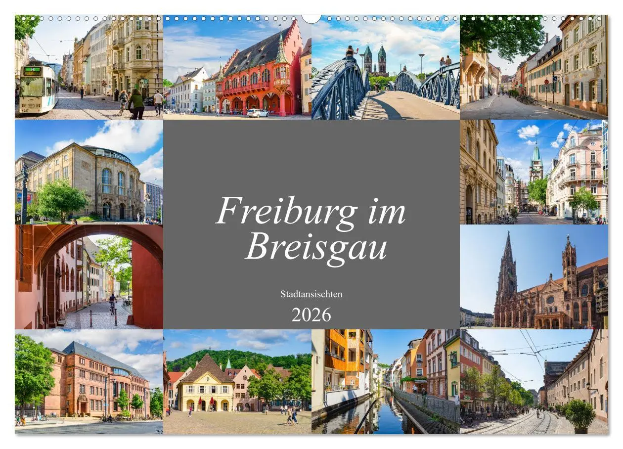 Cover: 9783457913123 | Freiburg im Breisgau Impressionen (Wandkalender 2026 DIN A2 quer),...