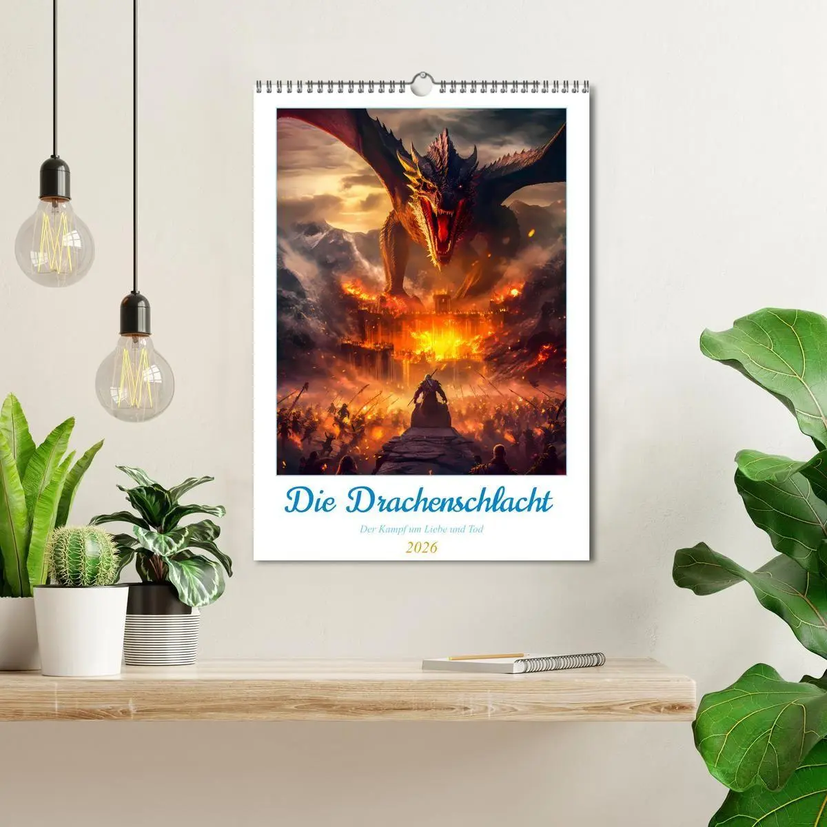 Bild: 9783516313123 | Die Drachenschlacht (Wandkalender 2026 DIN A3 hoch), CALVENDO...