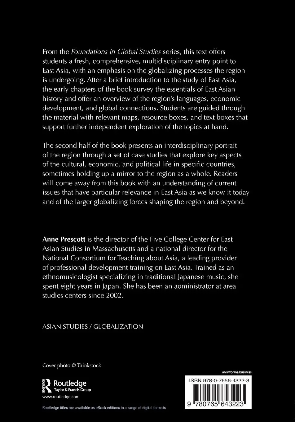 Rückseite: 9780765643223 | East Asia in the World | An Introduction | Anne Prescott | Taschenbuch