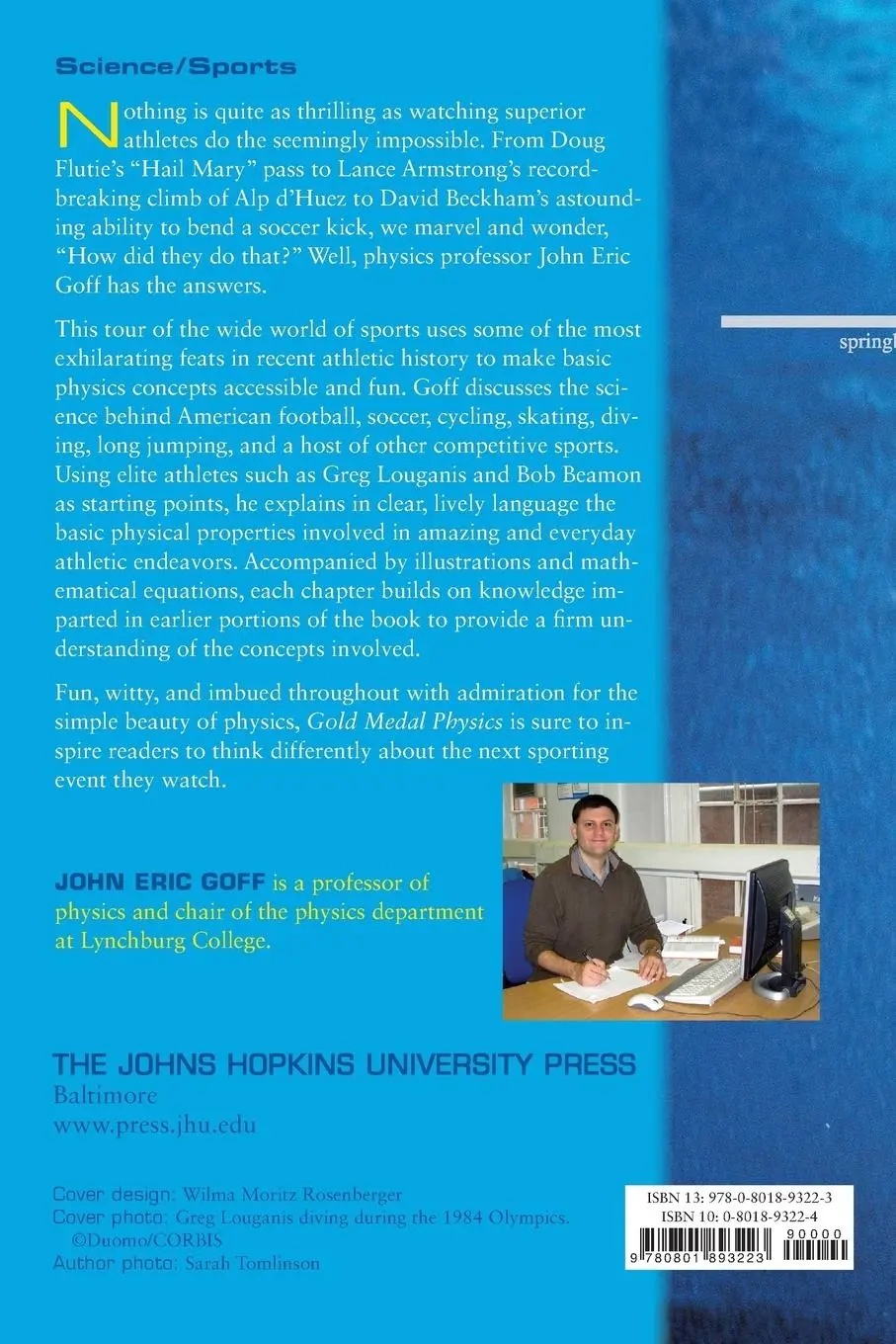 Rückseite: 9780801893223 | Gold Medal Physics | The Science of Sports | John Eric Goff | Buch