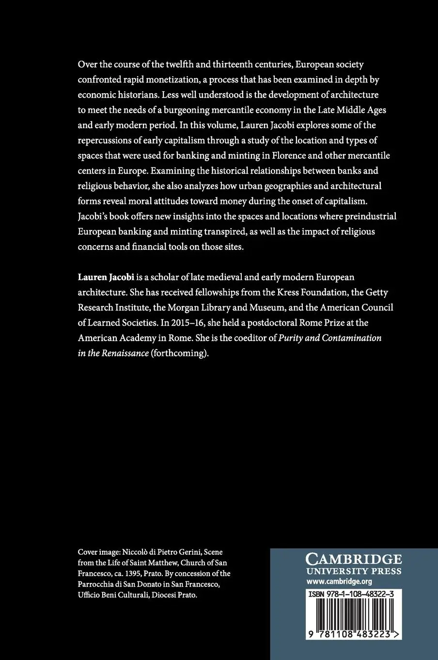 Rückseite: 9781108483223 | The Architecture of Banking in Renaissance Italy | Lauren Jacobi