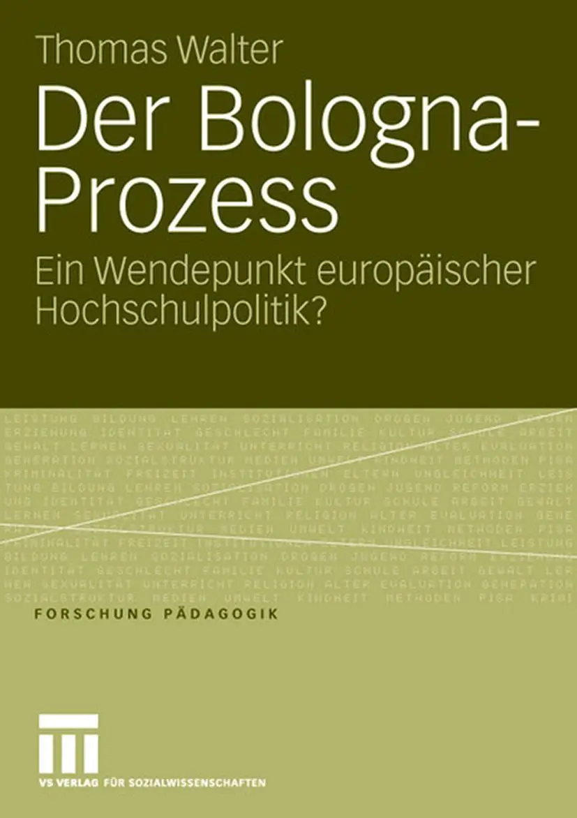 Cover: 9783531153223 | Der Bologna-Prozess | Ein Wendepunkt europäischer Hochschulpolitik?
