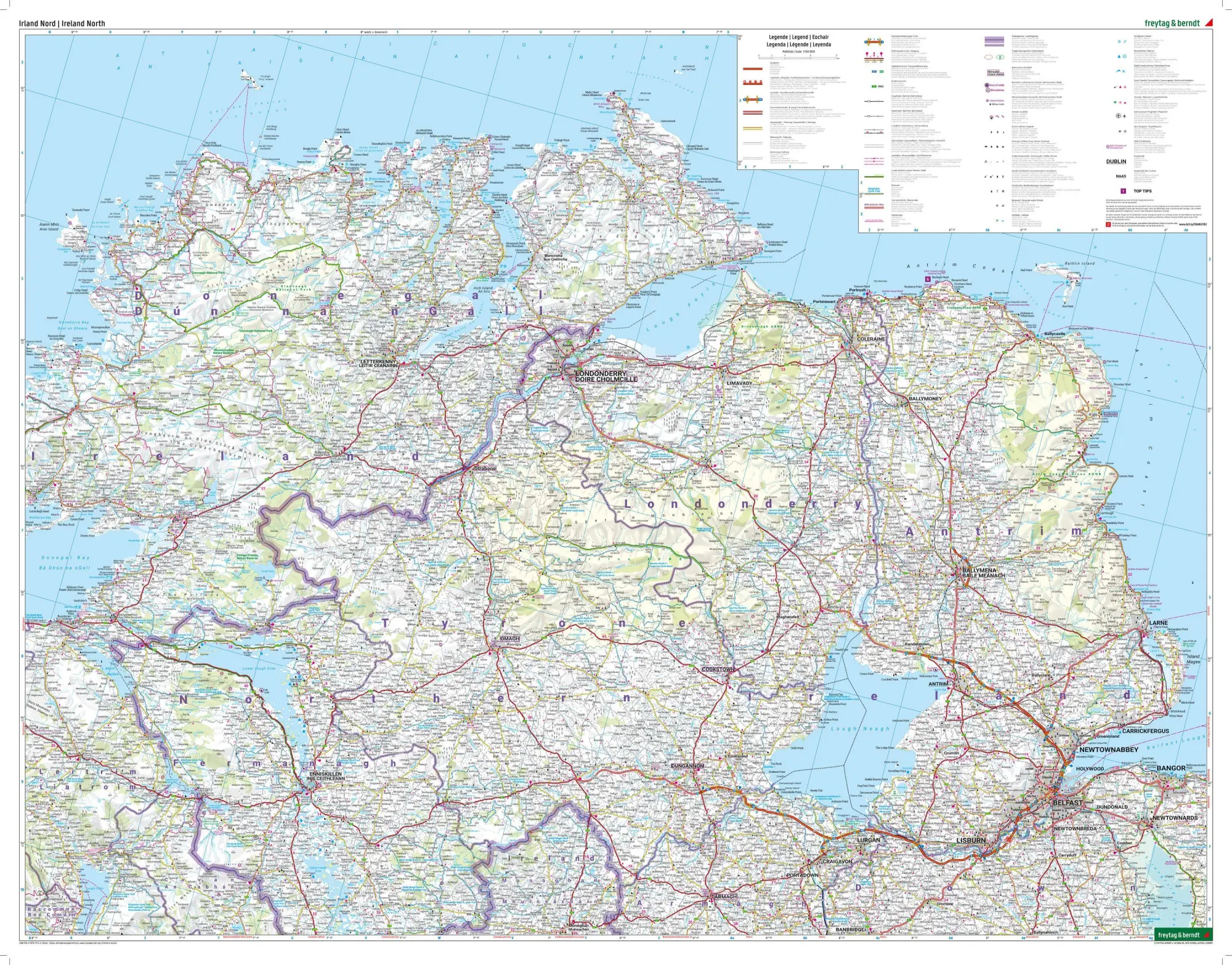 Bild: 9783707923223 | freytag &amp; berndt Straßenkarte Irland Set 1:150.000 | Freytag &amp; Berndt