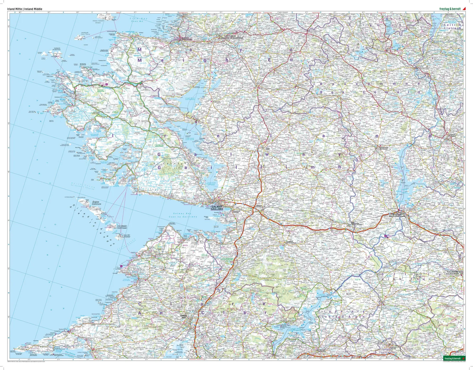 Bild: 9783707923223 | freytag &amp; berndt Straßenkarte Irland Set 1:150.000 | Freytag &amp; Berndt