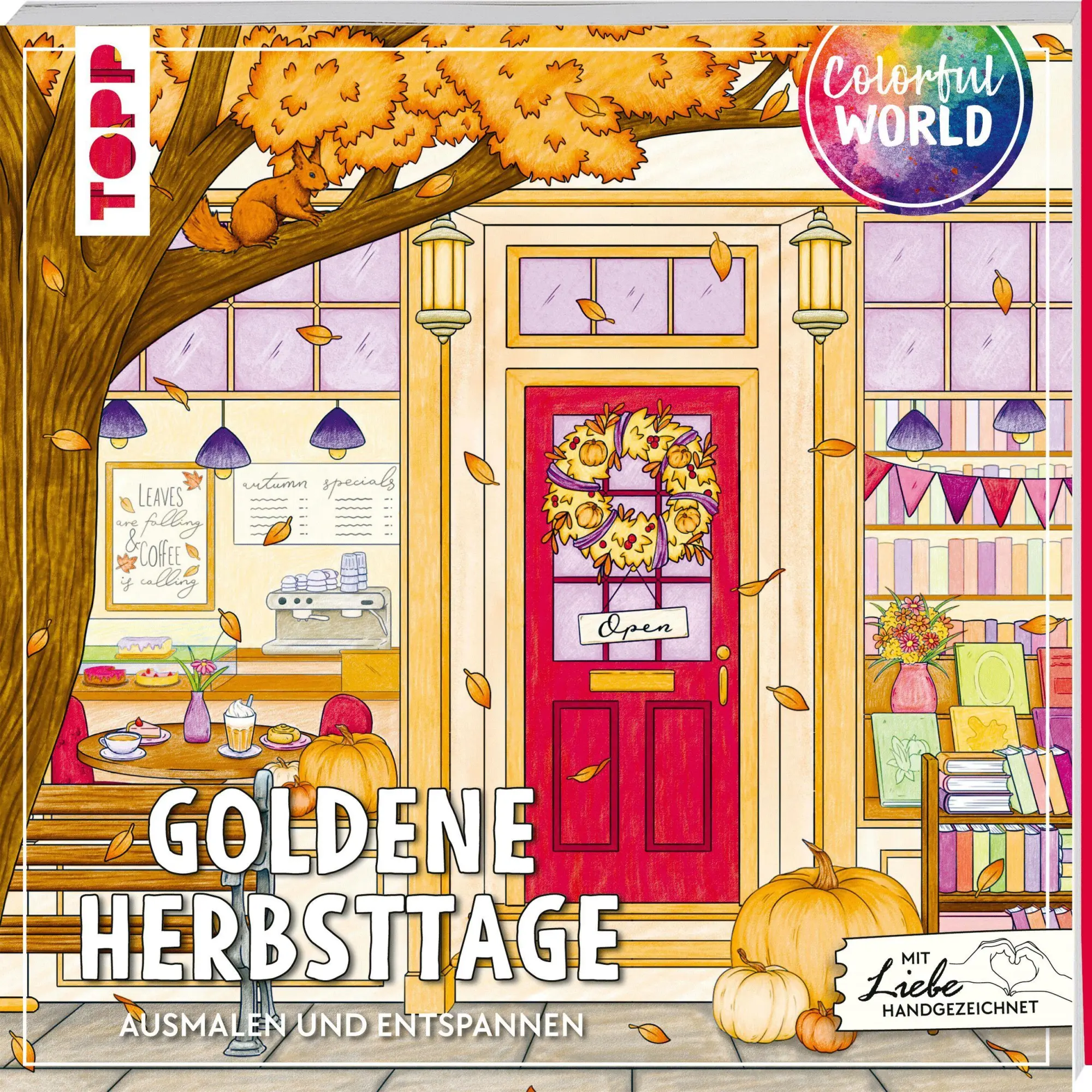 Cover: 9783735883223 | Colorful World - Goldene Herbsttage | Ausmalen &amp; entspannen | Buch