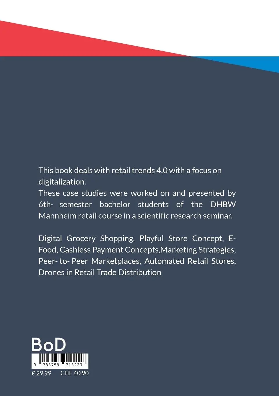Rückseite: 9783759713223 | Digital Retail 4.0 Concepts | Patrick Siegfried | Taschenbuch | 2024