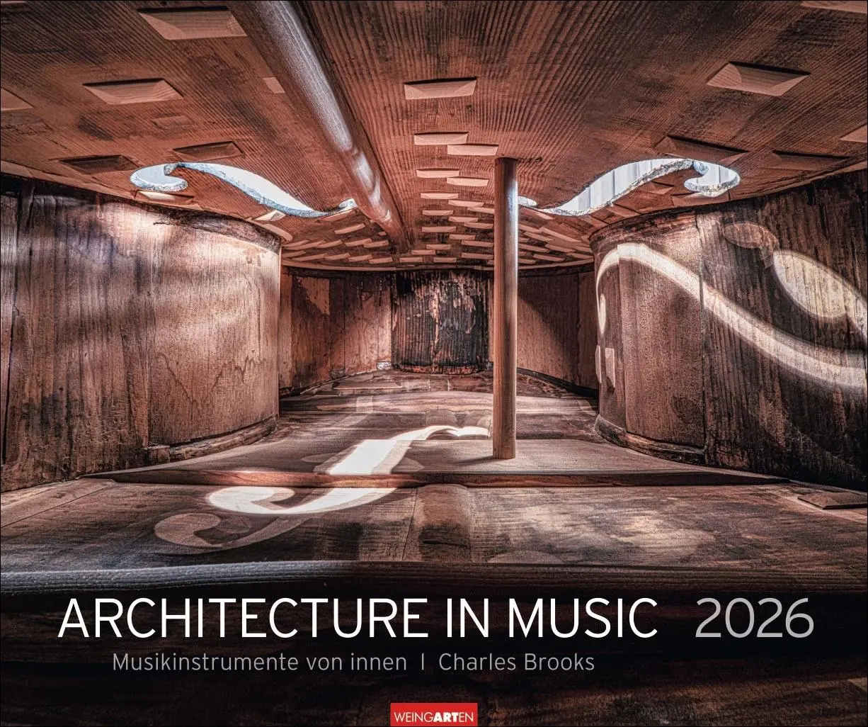 Cover: 9783839903223 | Architecture in Music Kalender 2026 - Musikinstrumente von innen