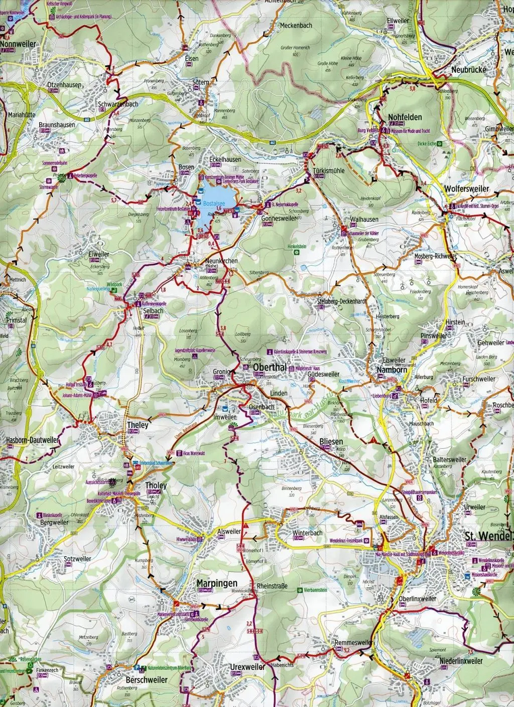 Bild: 9783850003223 | Bikeline Radkarte Deutschland Saarland 1 : 75 000 | Esterbauer Verlag
