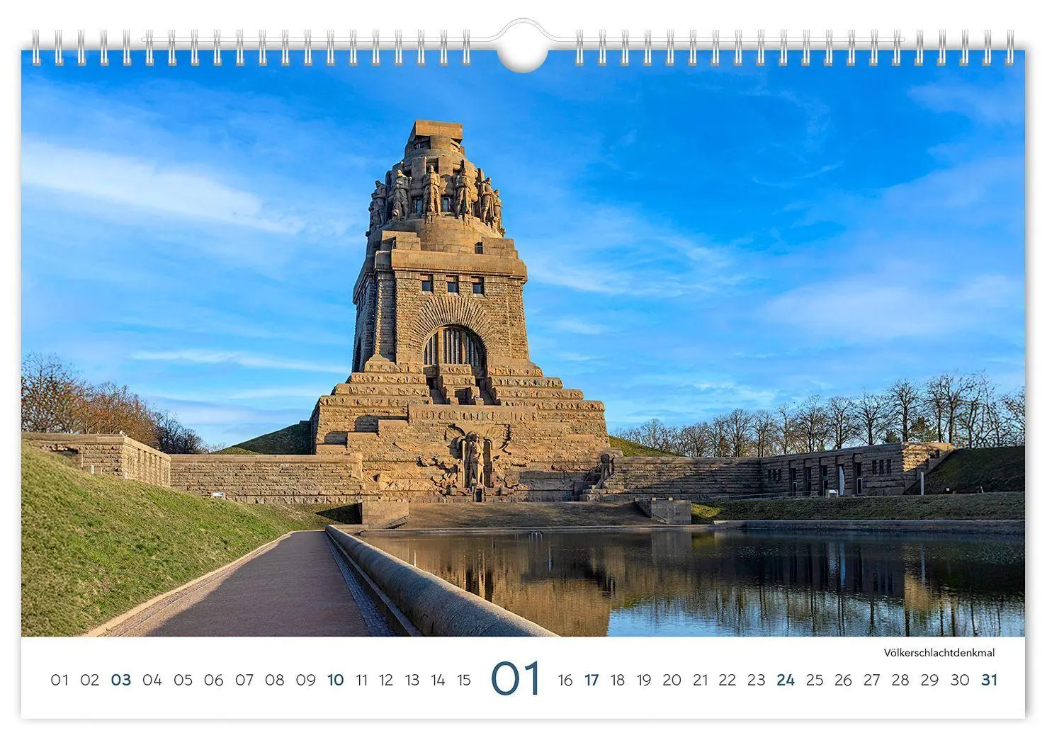 Bild: 9783912303223 | Kalender Leipzig 2027 | 30 x 20 cm weißes Kalendarium | Peter Schubert