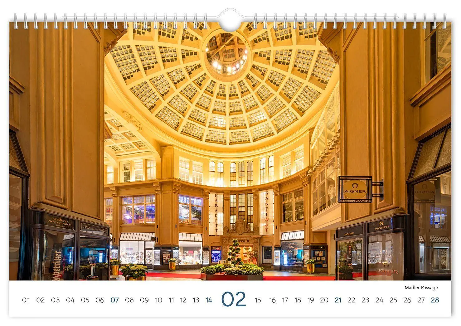 Bild: 9783912303223 | Kalender Leipzig 2027 | 30 x 20 cm weißes Kalendarium | Peter Schubert