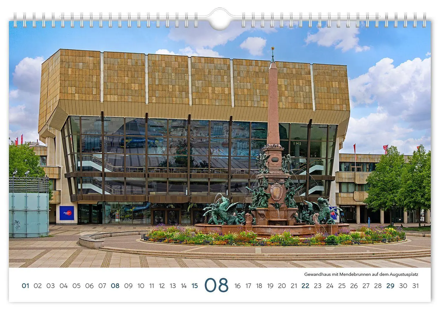 Bild: 9783912303223 | Kalender Leipzig 2027 | 30 x 20 cm weißes Kalendarium | Peter Schubert