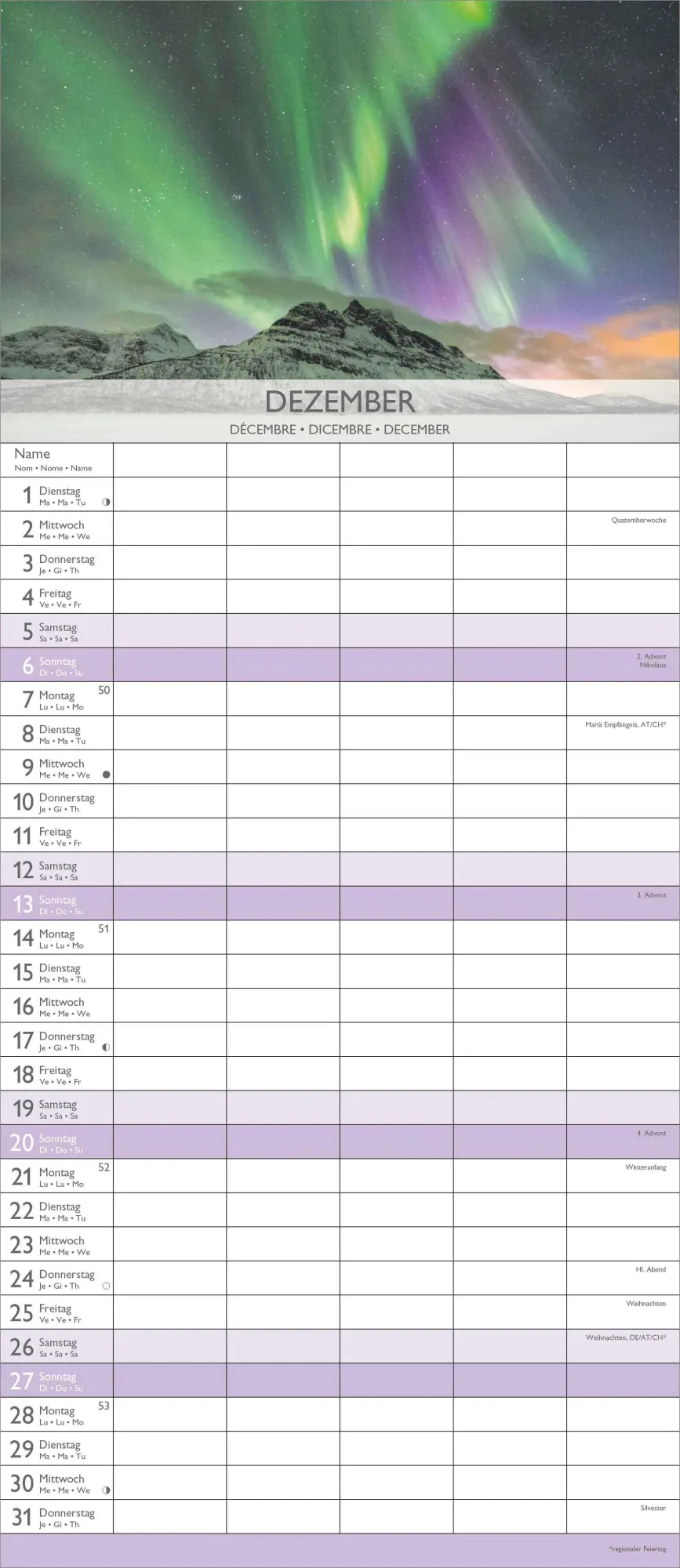 Bild: 4069095003323 | Traumziele 2026 Familienplaner - Familienkalender - Wandkalender -...