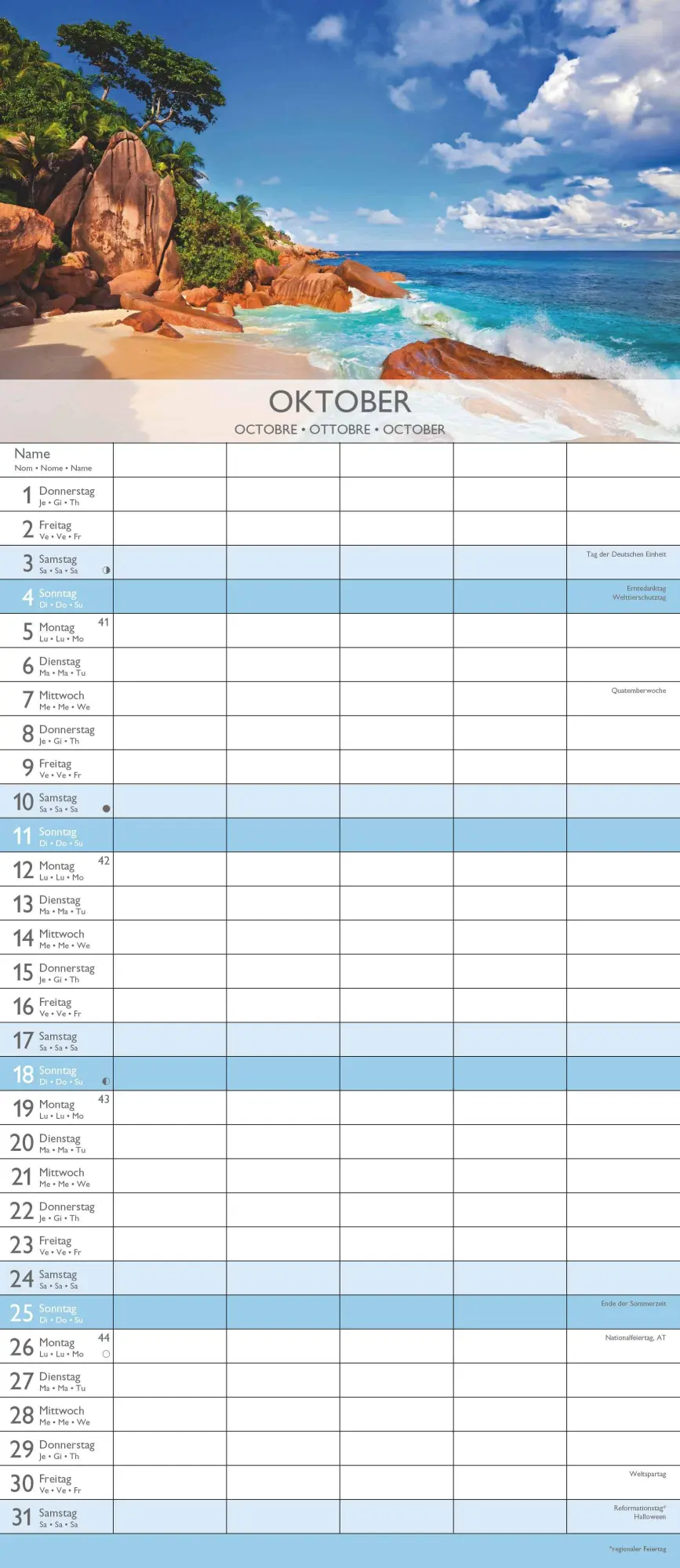 Bild: 4069095003323 | Traumziele 2026 Familienplaner - Familienkalender - Wandkalender -...