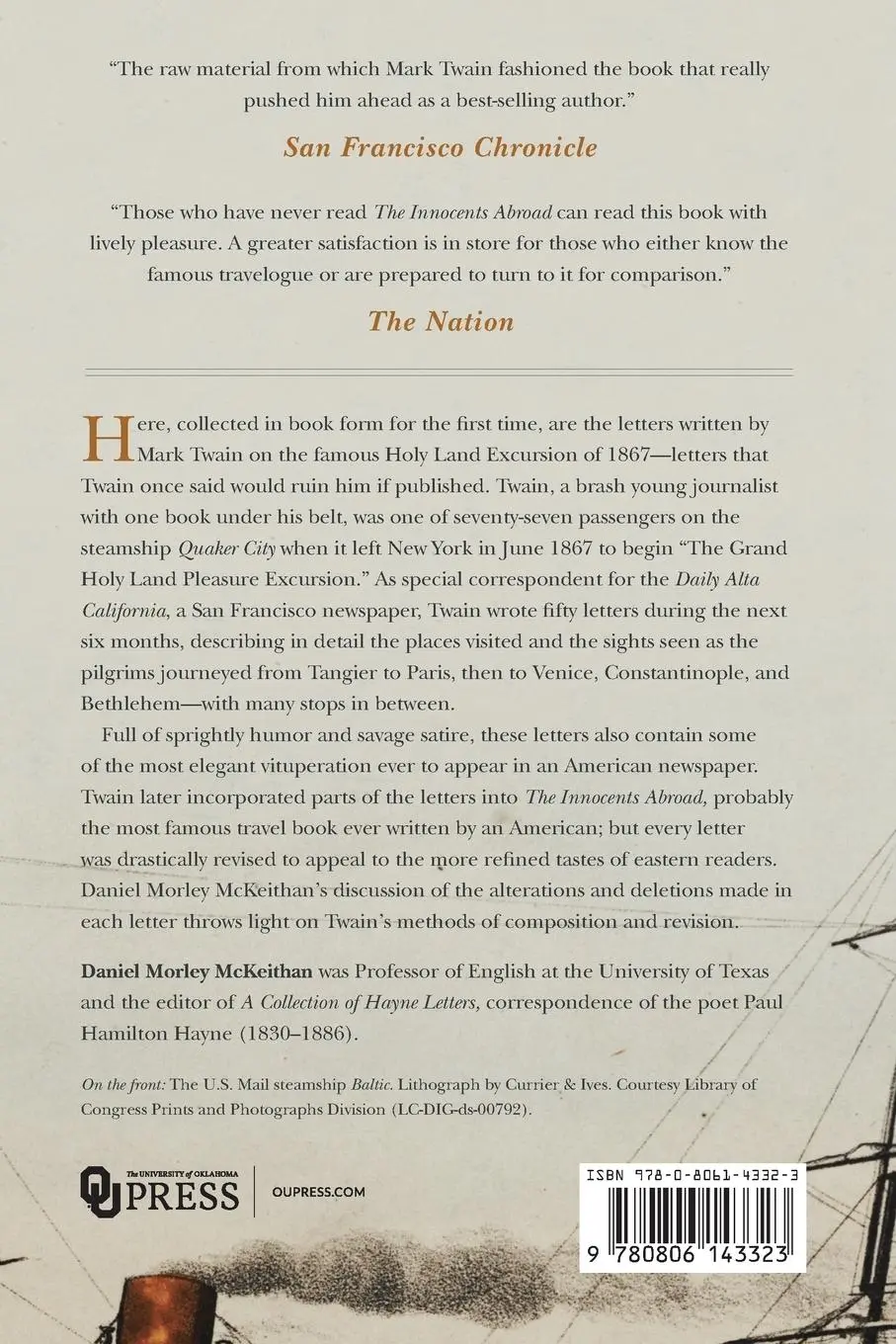 Rückseite: 9780806143323 | Traveling with the Innocents Abroad | Mark Twain | Taschenbuch