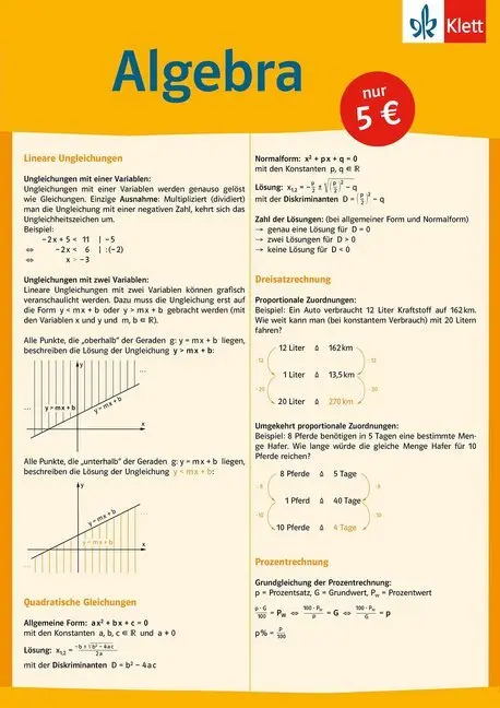 Cover: 9783129203323 | Mathematik auf einen Blick Algebra | Rainer Hild | Buch | Gefalzt