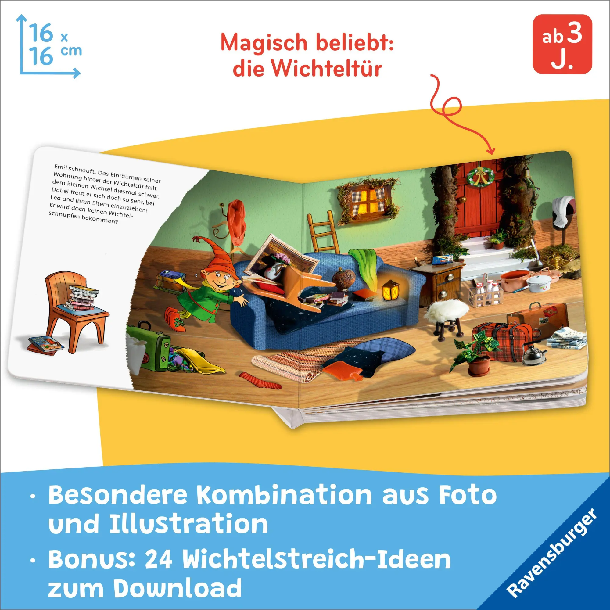 Bild: 9783473423323 | Hurra, der Wichtel ist da! Mein Wichteltür-Buch | Mein Wichteltür-Buch
