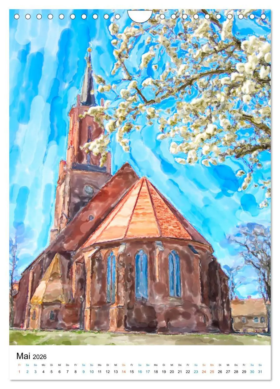 Bild: 9783516393323 | Rathenow - Illustrationen der Havel-Stadt (Wandkalender 2026 DIN A4...