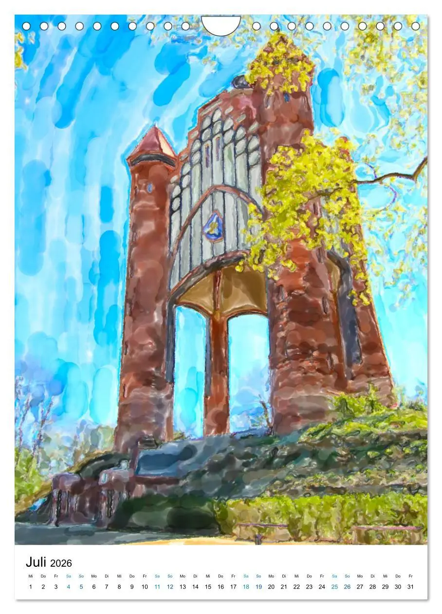 Bild: 9783516393323 | Rathenow - Illustrationen der Havel-Stadt (Wandkalender 2026 DIN A4...