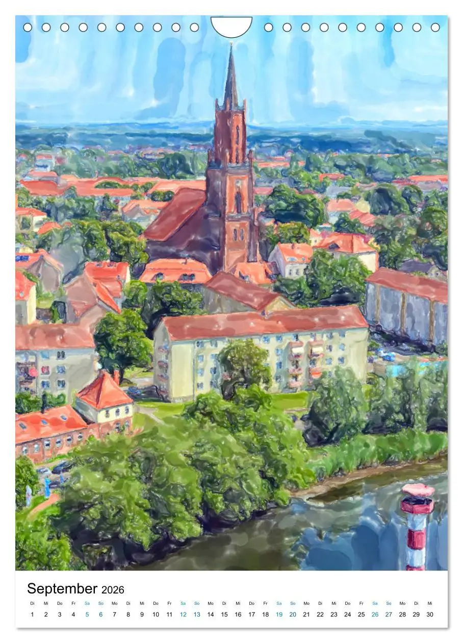 Bild: 9783516393323 | Rathenow - Illustrationen der Havel-Stadt (Wandkalender 2026 DIN A4...
