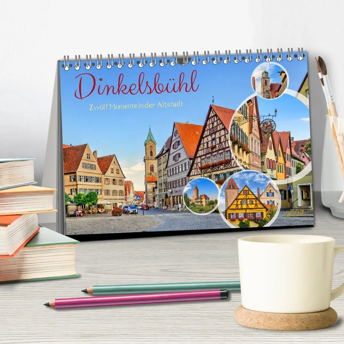 Bild: 9783516773323 | Dinkelsbühl - Zwölf Momente in der Altstadt (Tischkalender 2027 DIN...