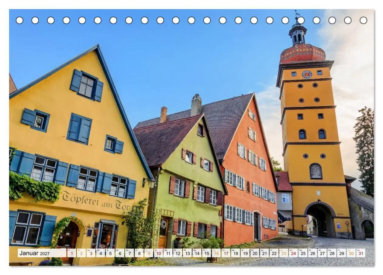 Bild: 9783516773323 | Dinkelsbühl - Zwölf Momente in der Altstadt (Tischkalender 2027 DIN...