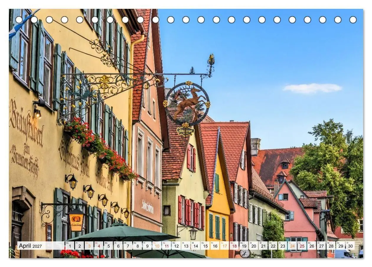 Bild: 9783516773323 | Dinkelsbühl - Zwölf Momente in der Altstadt (Tischkalender 2027 DIN...
