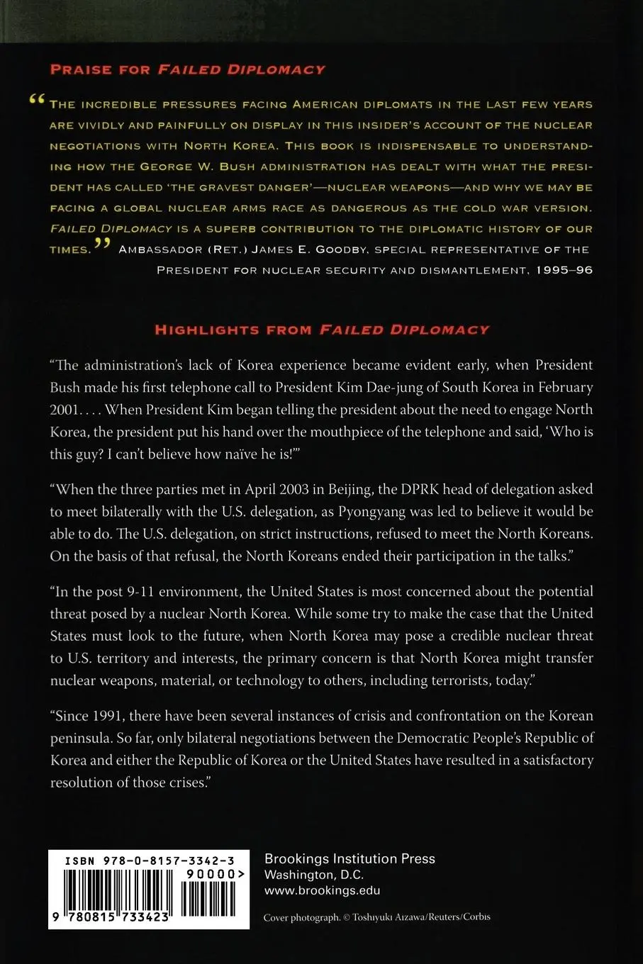 Rückseite: 9780815733423 | Failed Diplomacy | The Tragic Story of How North Korea Got the Bomb