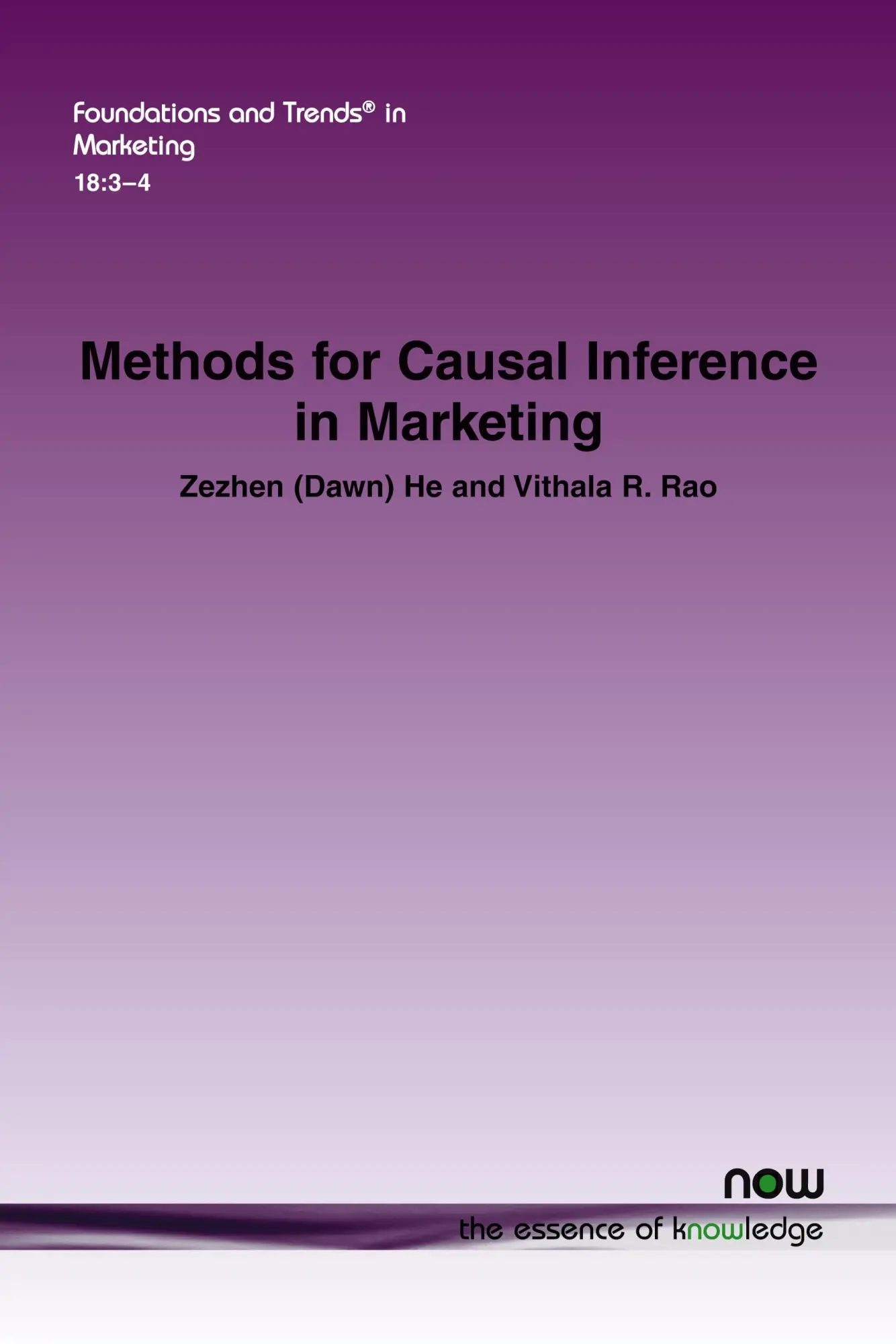 Cover: 9781638283423 | Methods for Causal Inference in Marketing | Zezhen He (u. a.) | Buch