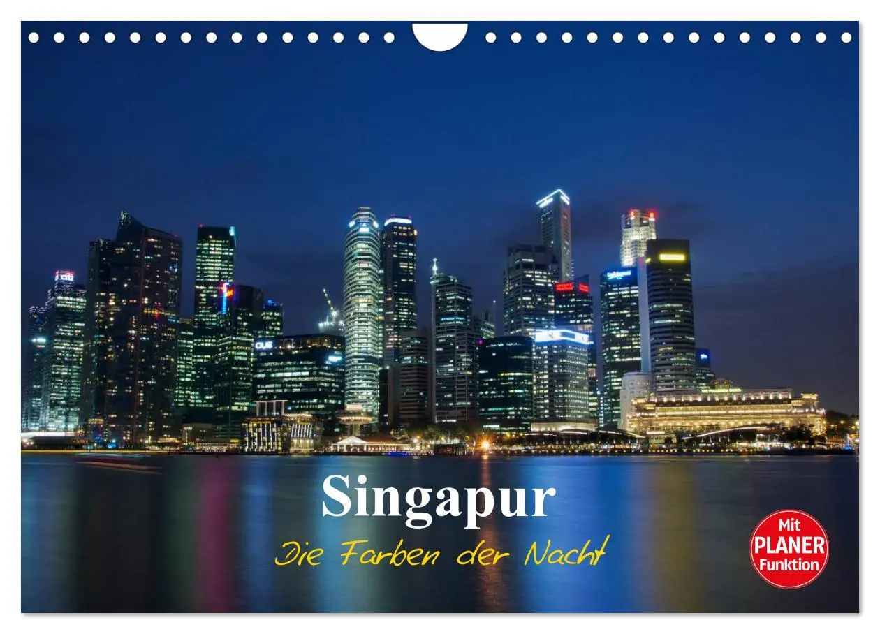 Cover: 9783457983423 | Singapur - Die Farben der Nacht (Wandkalender 2026 DIN A4 quer),...