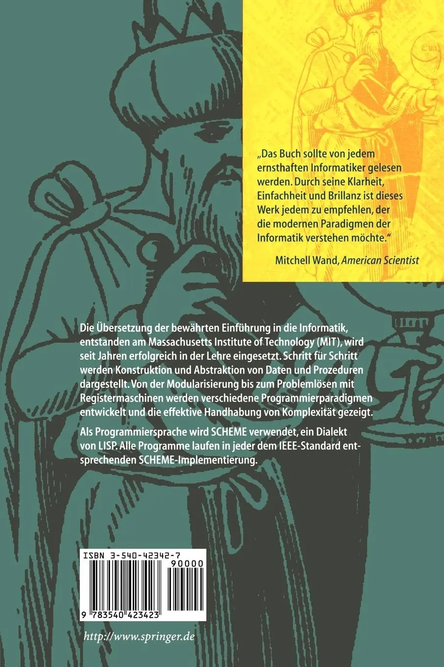 Rückseite: 9783540423423 | Struktur und Interpretation von Computerprogrammen | Abelson (u. a.)