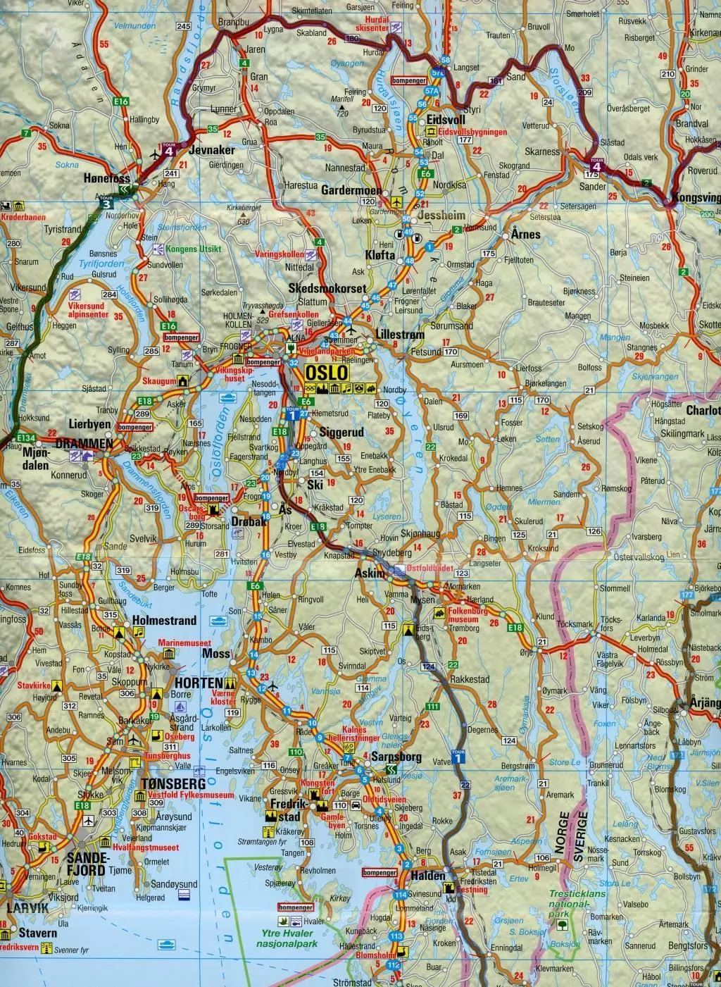 Bild: 9783937063423 | Norwegen Süd 1 : 600 000. 8 folierte Karten mit Tourentipps und...
