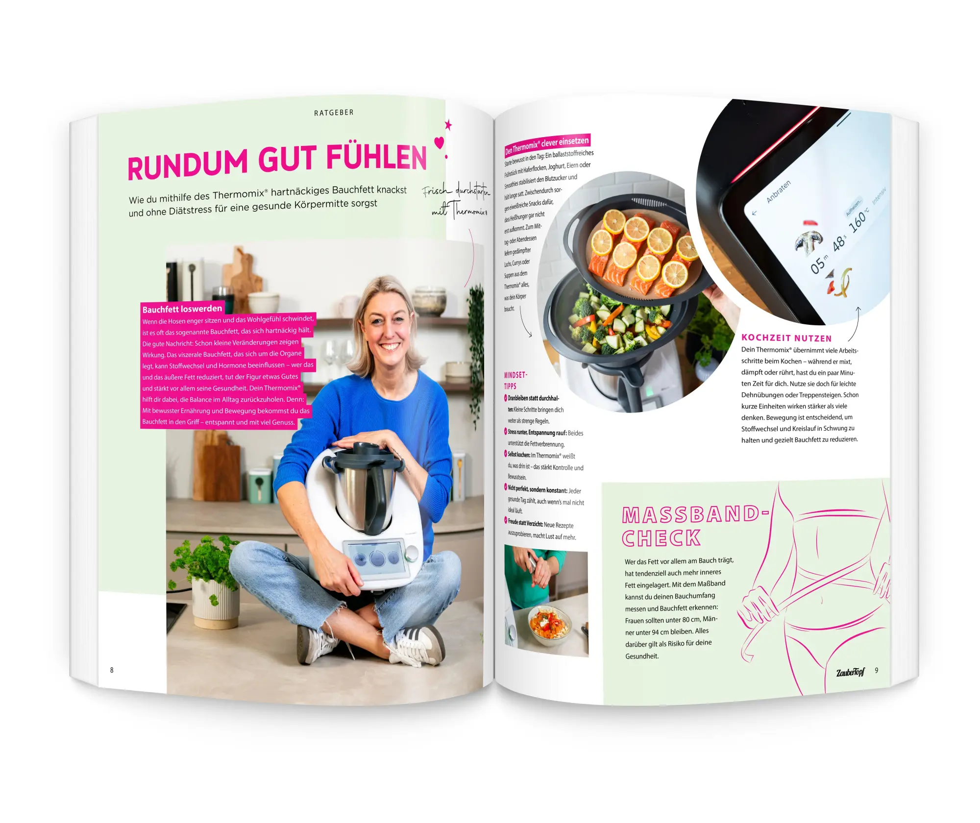 Bild: 9783964173423 | Bye-bye Bauchfett - Das 30-Tage-Programm | Redaktion ZauberTopf | Buch