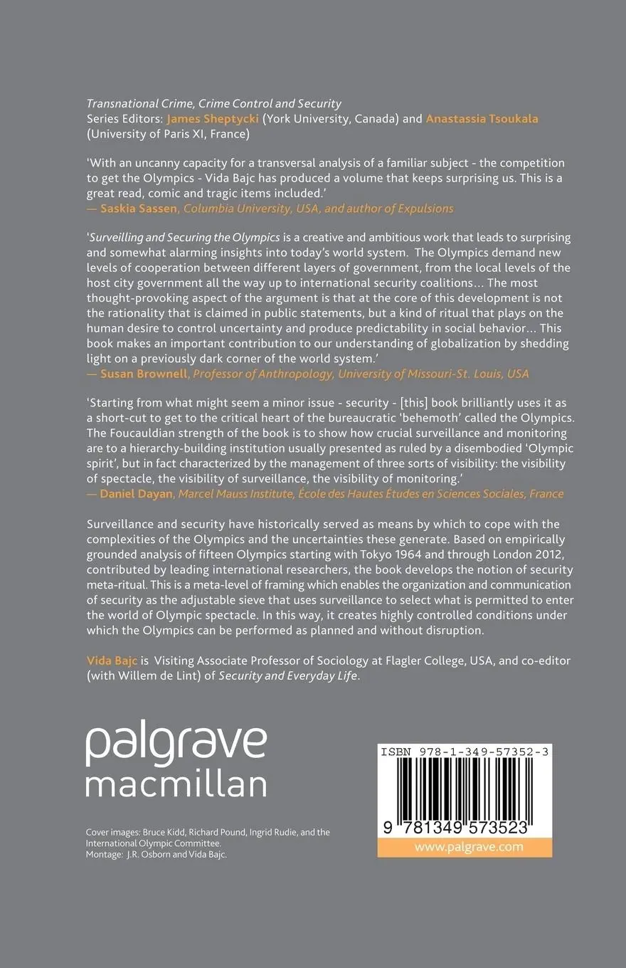 Rückseite: 9781349573523 | Surveilling and Securing the Olympics | Vida Bajc | Taschenbuch | xxvi