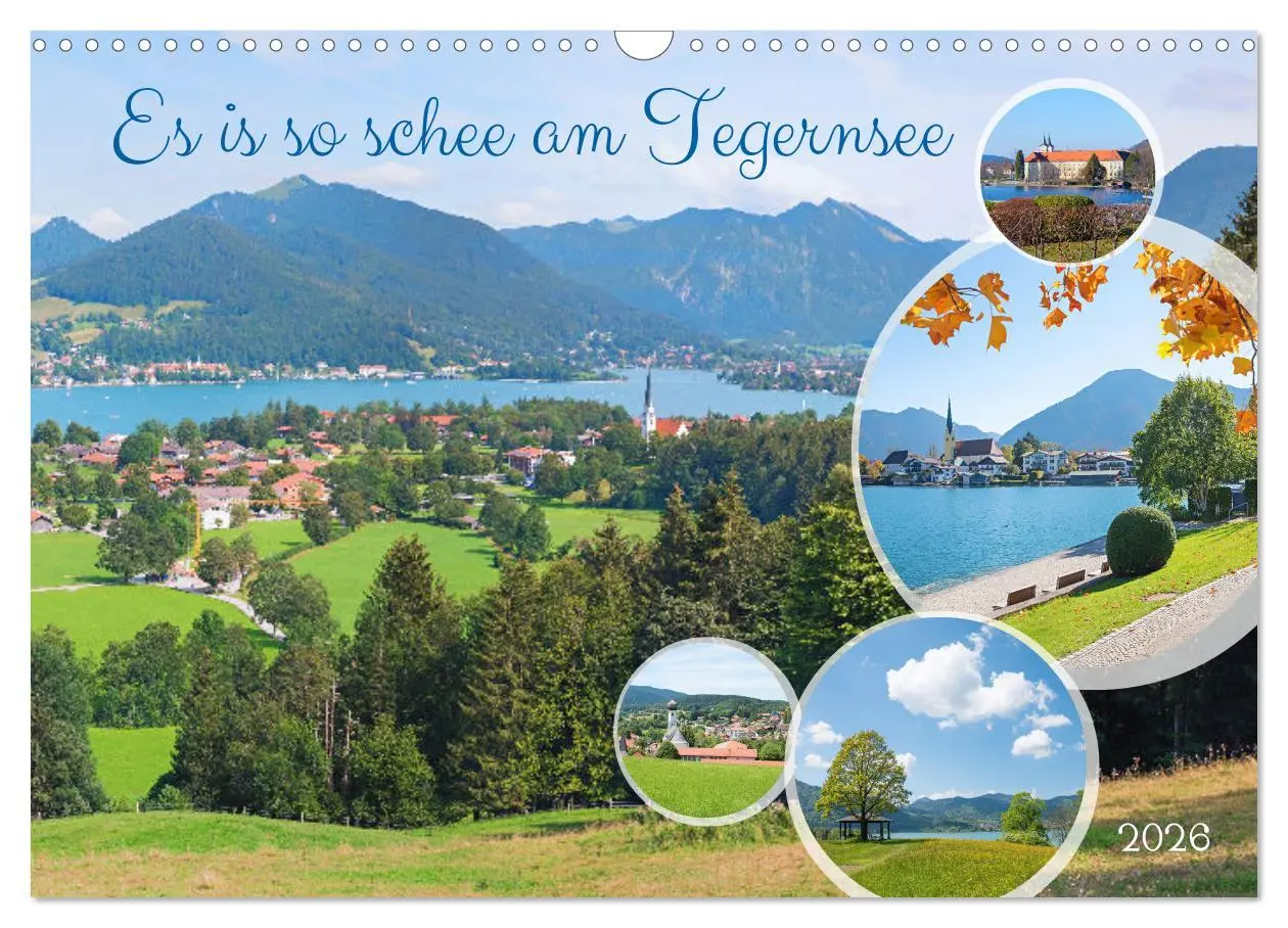 Cover: 9783457283523 | Es is so schee am Tegernsee (Wandkalender 2026 DIN A3 quer),...