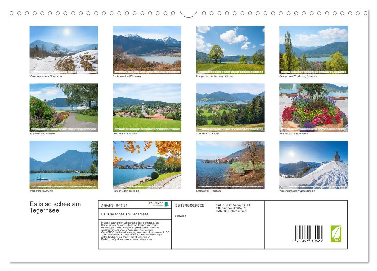 Bild: 9783457283523 | Es is so schee am Tegernsee (Wandkalender 2026 DIN A3 quer),...