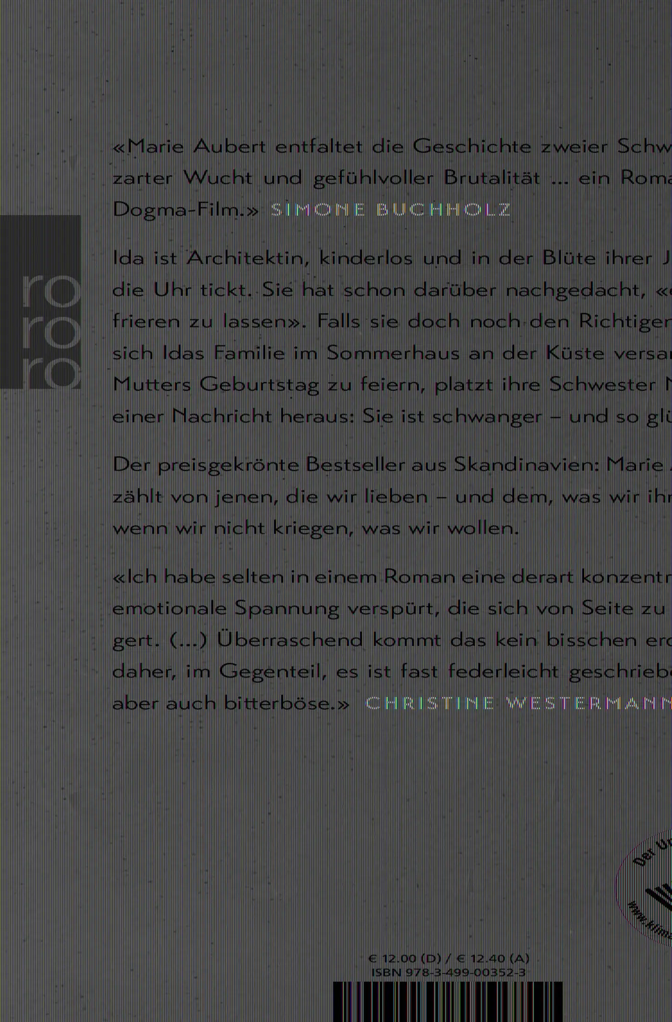 Rückseite: 9783499003523 | Erwachsene Menschen | Marie Aubert | Taschenbuch | 176 S. | Deutsch