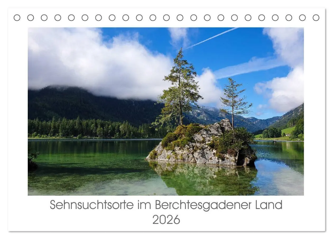 Cover: 9783516683523 | Sehnsuchtsorte im Berchtesgadener Land (Tischkalender 2026 DIN A5...