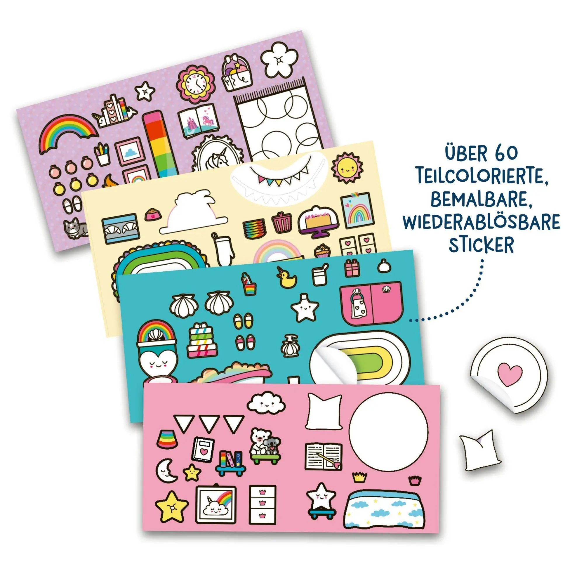 Bild: 9783649653523 | Cozy Stickerhaus | Kleines Einhorn | Carmen Eisendle | Buch | 8 S.